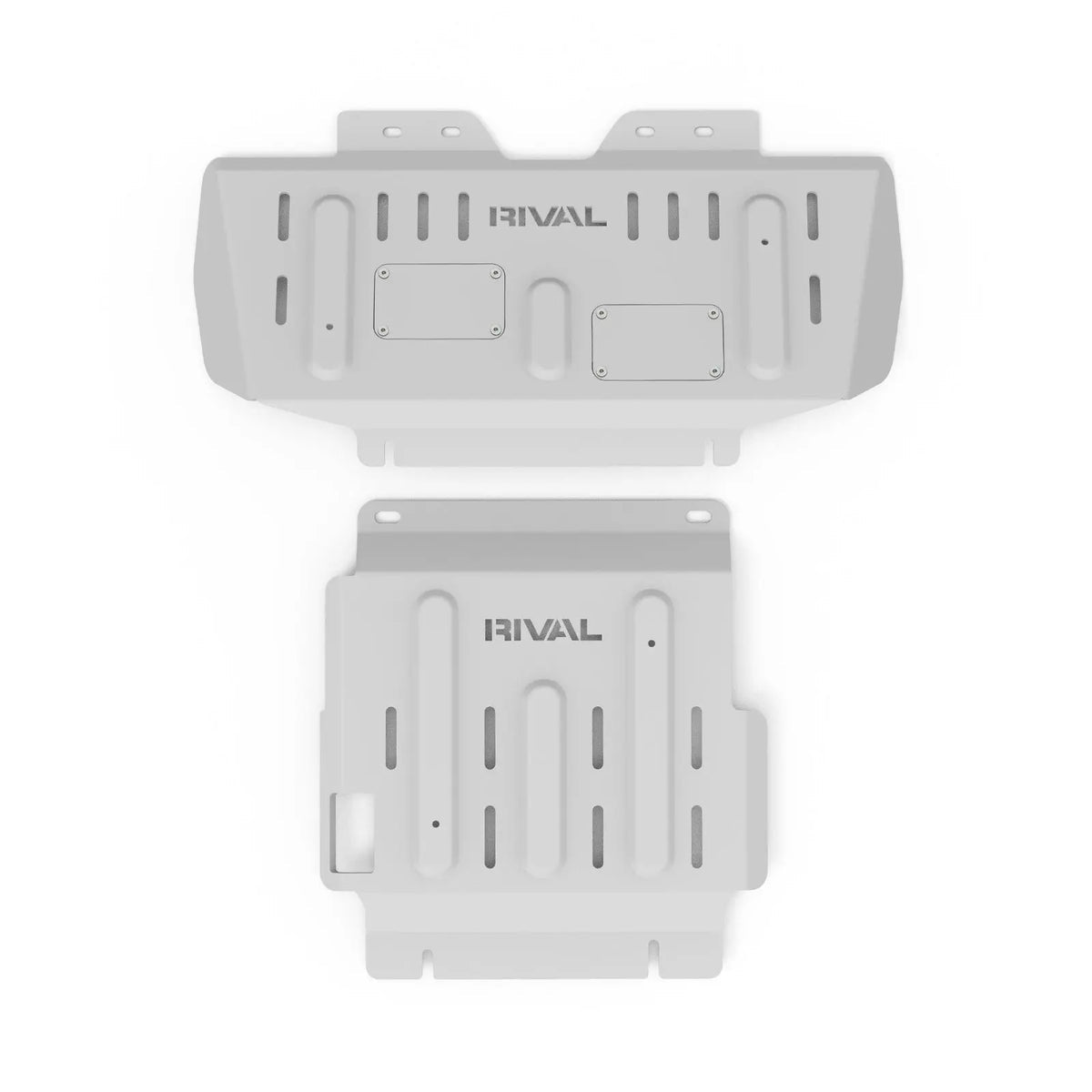 RIVAL 4X4 ALLOY SET OF 2 BASH PLATES - ENGINE & RADIATOR - NISSAN PATROL Y62