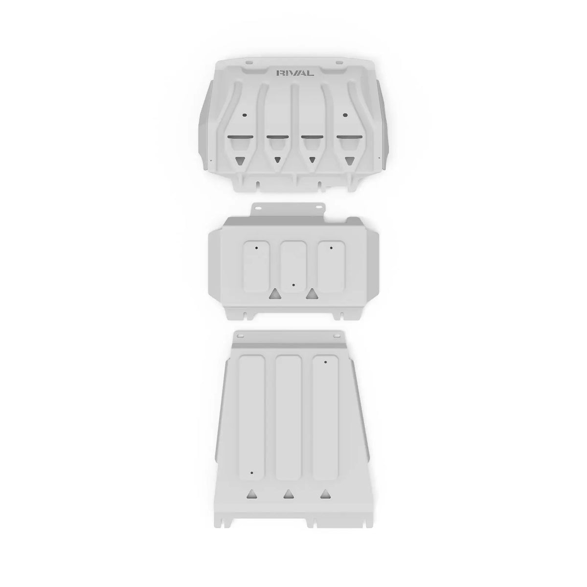 RIVAL 4X4 ALLOY SET OF 3 BASH PALTES - FORD RANGER 2012-2022