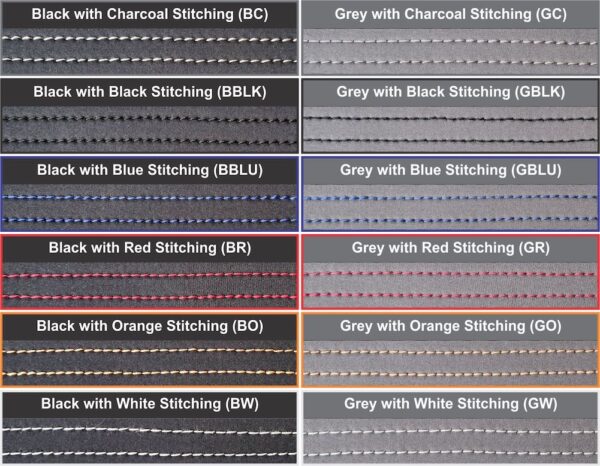 WetSeat Stitch Colours Black And Grey
