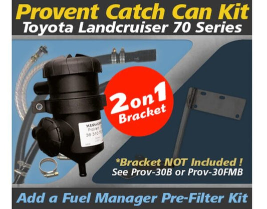 WESTERN FILTERS TOYOTA LC70 SERIES 2007- ON SINGLE & DUAL BATTERY - PROVENT OIL CATCH CAN KIT