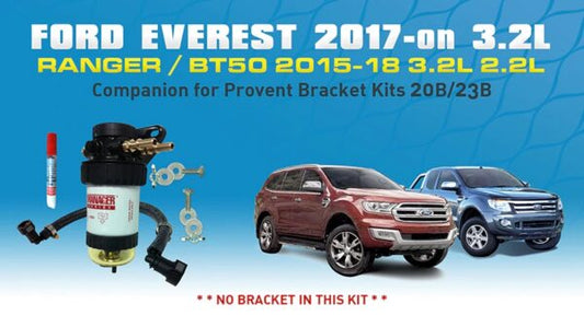 WESTERN FILTERS FORD RANGER/EVEREST (2017+) MAZDA BT50 (2015-18) – FUEL MANAGER COMPANION PRE-FILTER BRACKET-LESS KIT