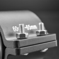 60mm-to-65mm tube clamp bull bar mounting brackets black