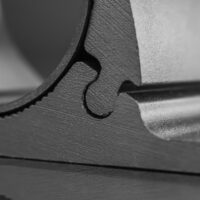 76mm-81mm tube clamp bull bar mounting brackets black