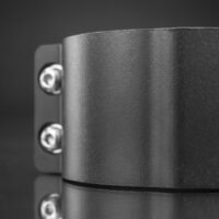 76mm-81mm tube clamp bull bar mounting brackets black