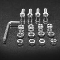 76mm-81mm tube clamp bull bar mounting brackets black
