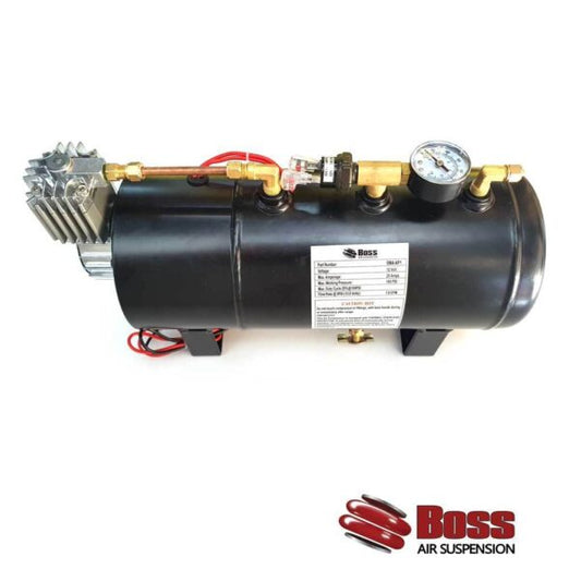 BOSS AIR 12V AIR COMPRESSOR TANK COMPLETE