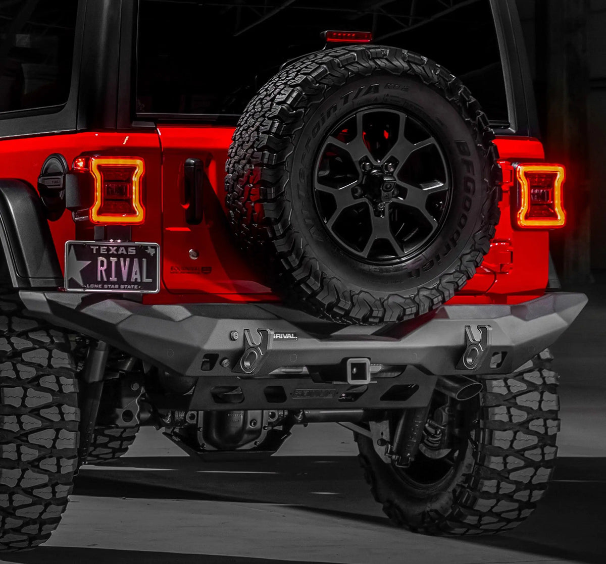 RIVAL 4X4 ALLOY REAR BAR - JEEP WRANGLER JL 2018+