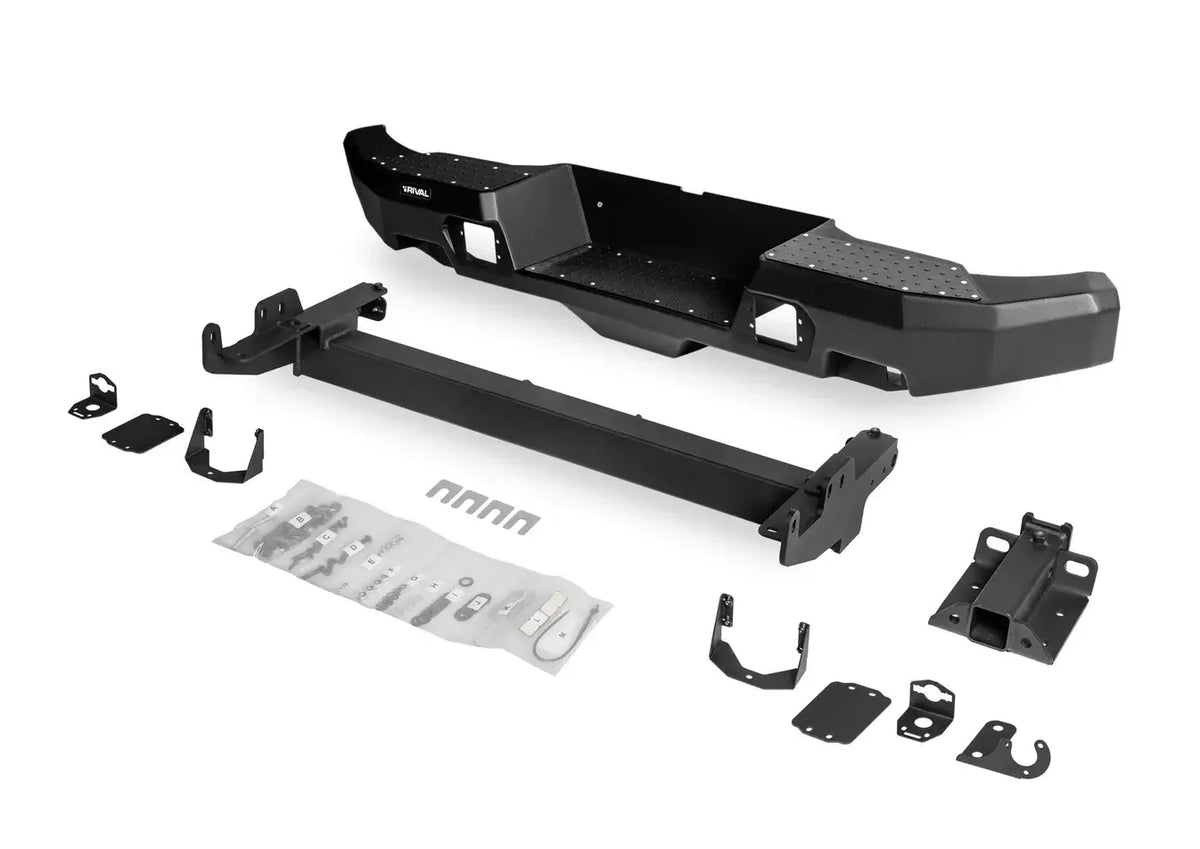RIVAL 4X4 ALLOY REAR BAR - TOYOTA HILUX 2011+