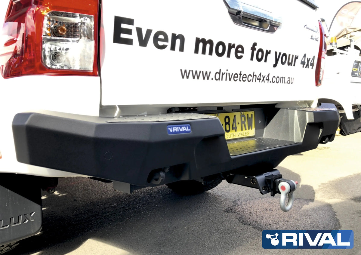RIVAL 4X4 ALLOY REAR BAR - TOYOTA HILUX 2011+