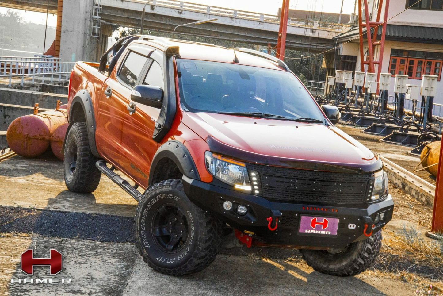 HAMER 4X4 KING SERIES BULL BAR - FORD RANGER PX1 2012-2015