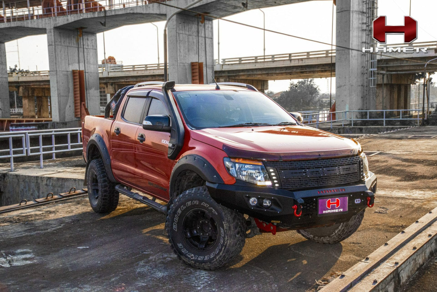 HAMER 4X4 KING SERIES BULL BAR - FORD RANGER PX1 2012-2015