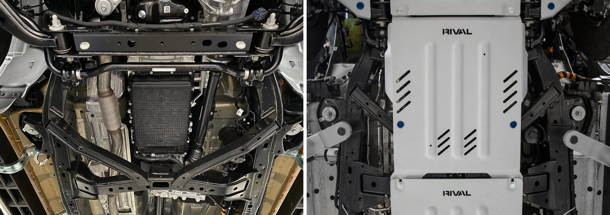 RIVAL 4X4 ALLOY TRANSMISSION BASH PLATE - FORD RANGER NEXT GEN/EVEREST/RAPTOR/VW AMAROK 2023+