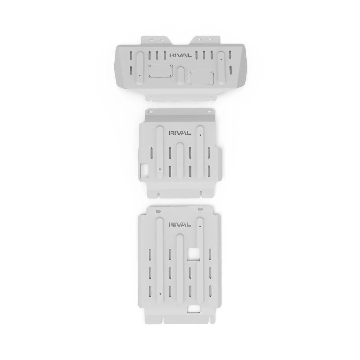 RIVAL 4X4 ALLOY SET OF 3 BASH PLATES - ENGINE, RADIATOR & TRANSMISSION - NISSAN PATROL Y62