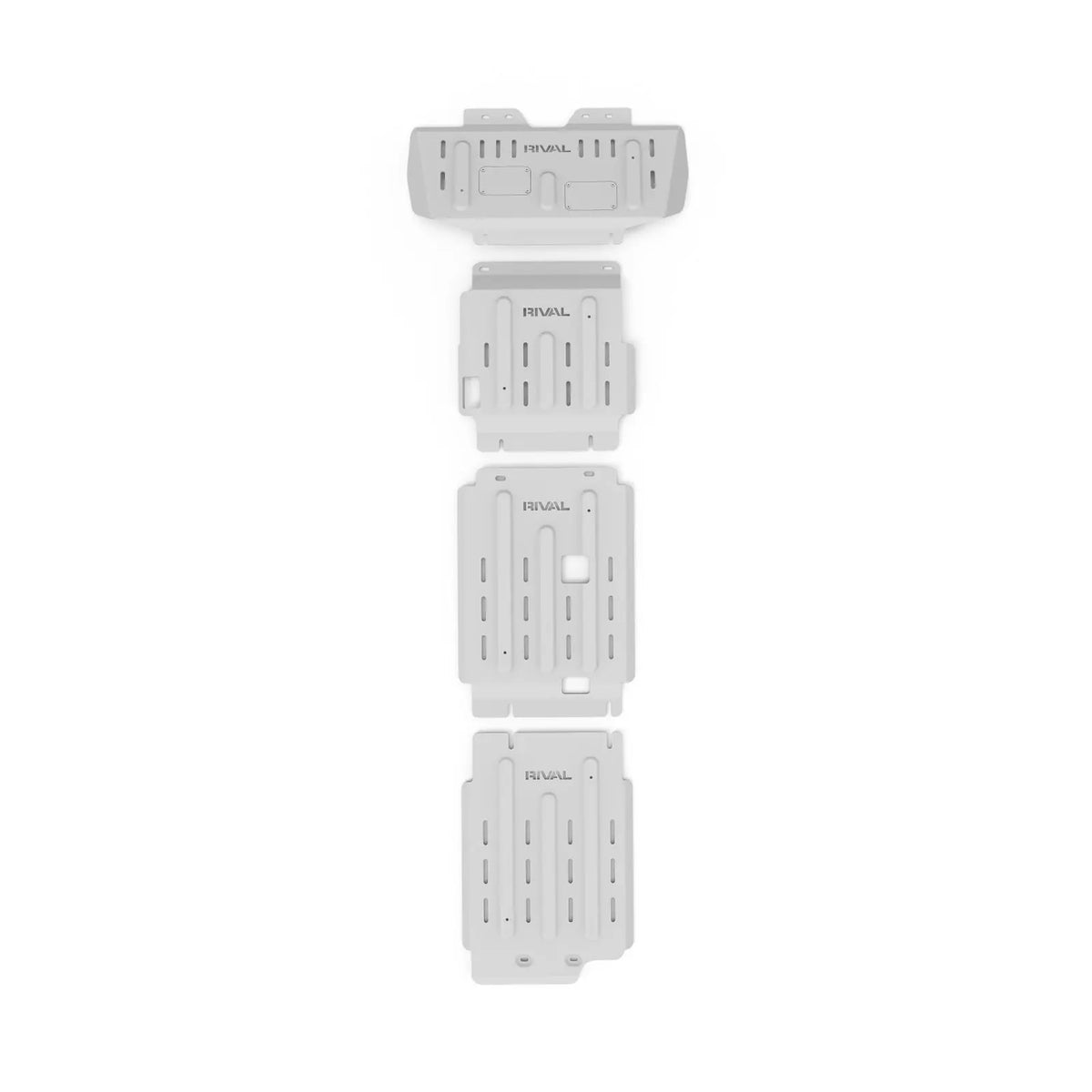 RIVAL 4X4 ALLOY SET OF 4 BASH PLATES - RADIATOR, ENGINE, TRANSMISSION & TRANSFER CASE - NISSAN PATROL Y62