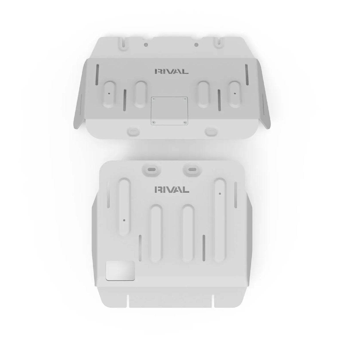 RIVAL 4X4 ALLOY SET OF 2 BASH PLATES - ENGINE & RADIATOR - NISSAN PATROL Y63