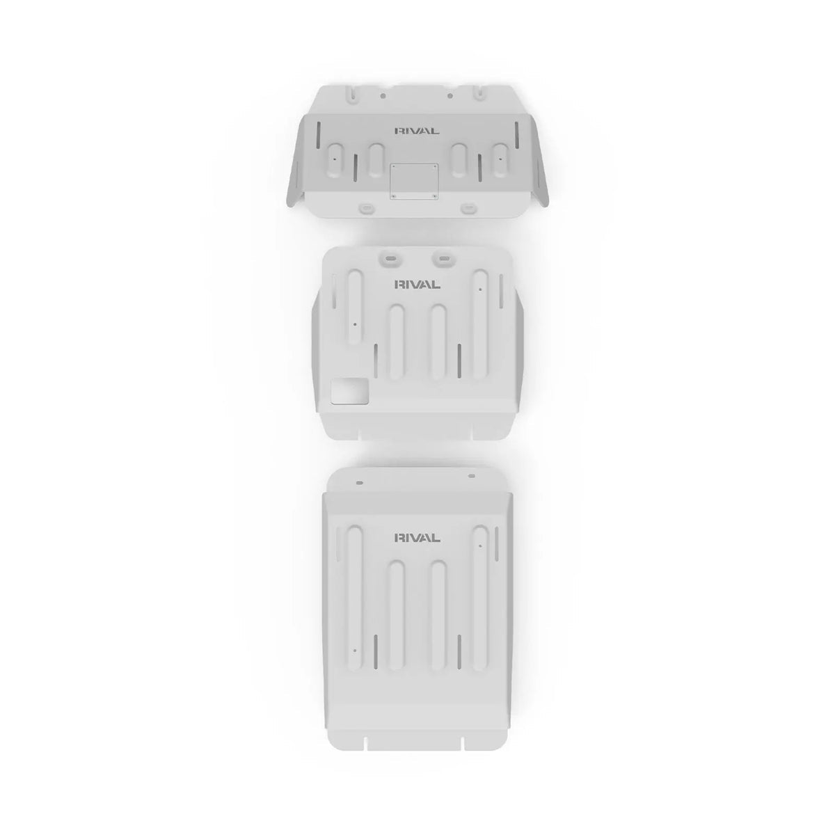 RIVAL 4X4 ALLOY SET OF 3 BASH PLATES - RADIATOR, ENGINE & TRANSMISSION - NISSAN PATROL Y63