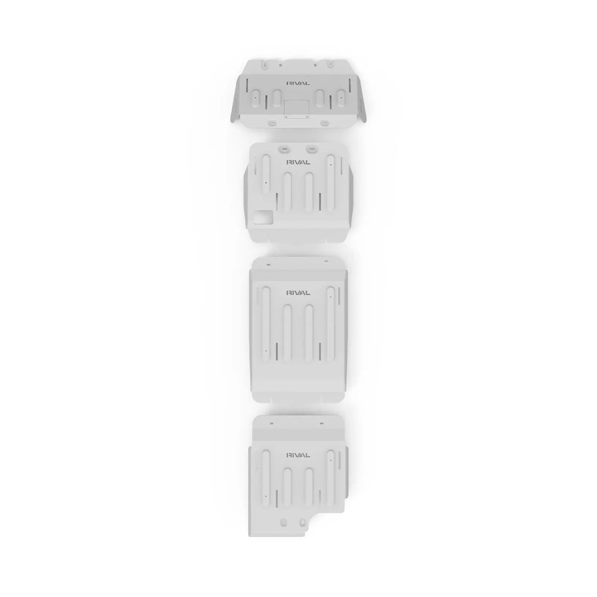 RIVAL 4X4 ALLOY SET OF 4 BASH PLATES - RADIATOR, ENGINE, TRANSMISSION & TRANSFER CASE - NISSAN PATROL Y63