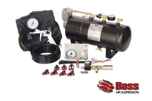 BOSS AIR 12V COMPRESSOR TANK AIRBAG INFLATION COMBO