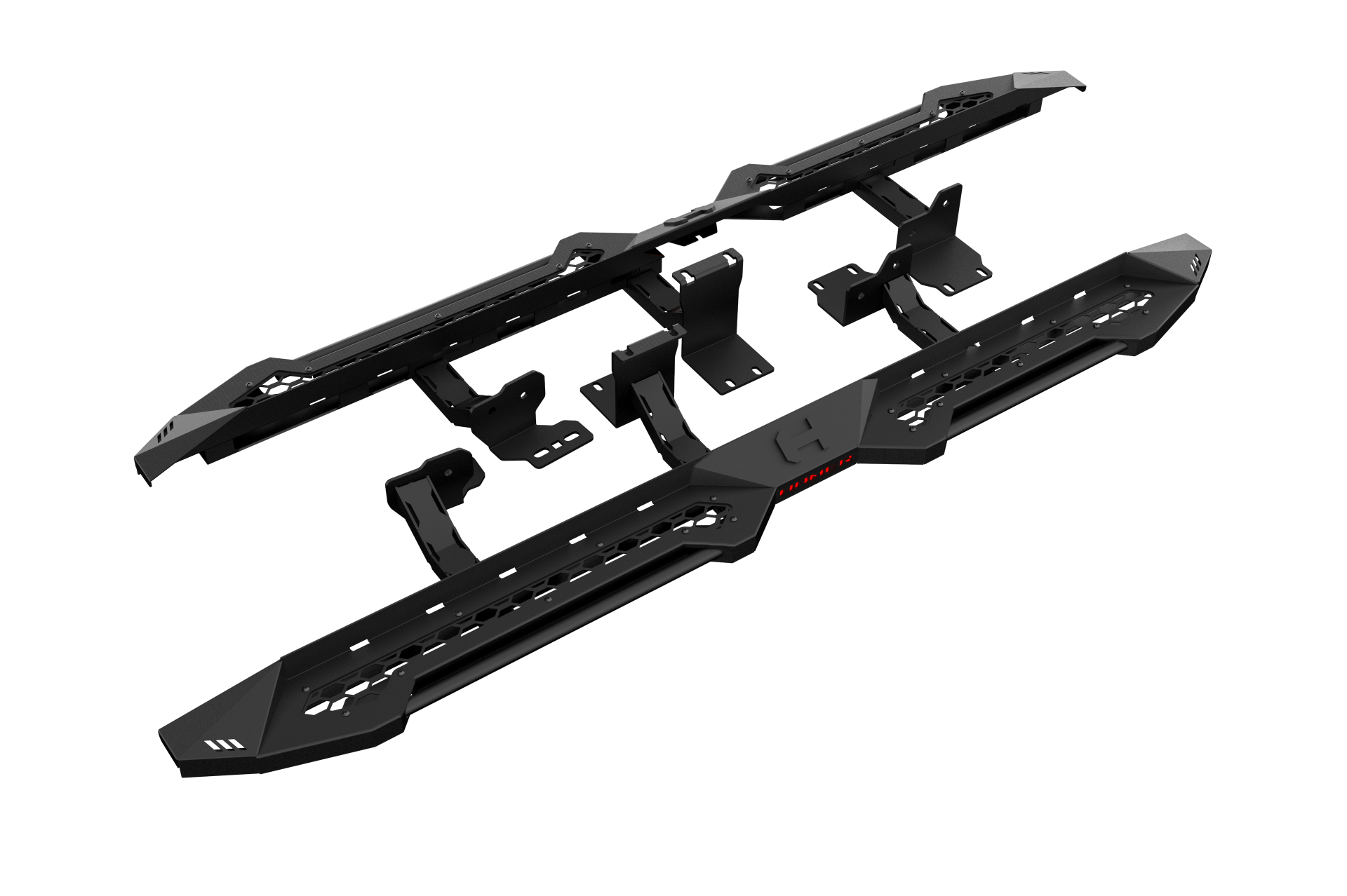 HAMER 4X4 SHADOW SIDE STEPS - TOYOTA HILUX N90 2026+