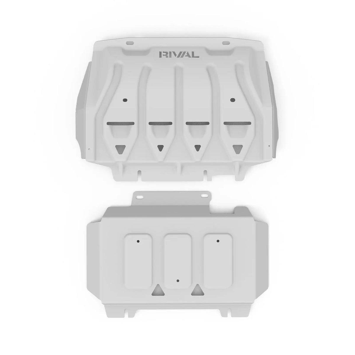 RIVAL 4X4 ALLOY SET OF 2 BASH PLATES - RADIATOR & ENGINE - FORD RANGER 2012-2022