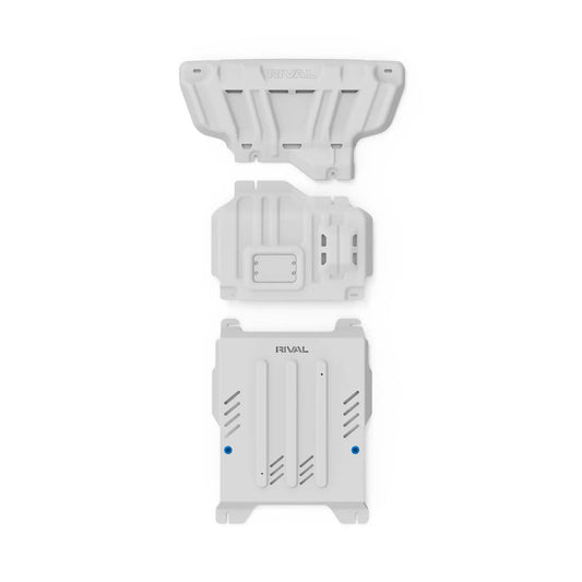 RIVAL 4X4 ALLOY SET OF BASH PLATES - RADIATOR, ENGINE & TRANSMISSION - FORD NEXT GEN RANGER/EVEREST/VW AMAROK 2023+
