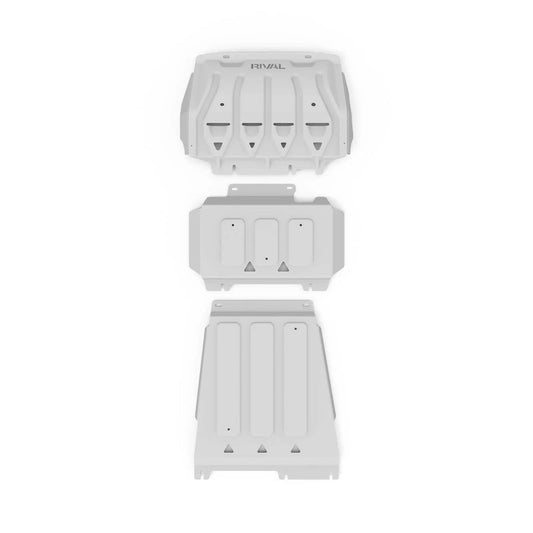 RIVAL 4X4 ALLOY SET OF 3 BASH PALTES - FORD RANGER 2012-2022