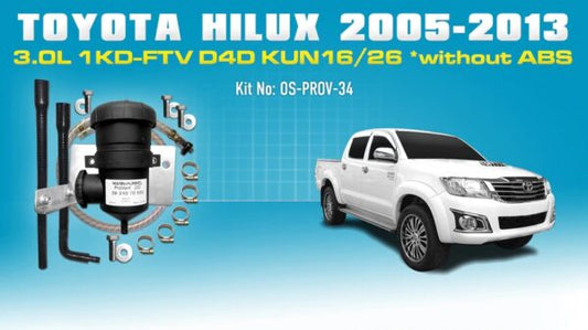 WESTERN FILTERS TOYOTA HILUX 2005-13 3.0L D4D TURBO DIESEL 1KD-FTV KUN16 KUN26 WITOUT