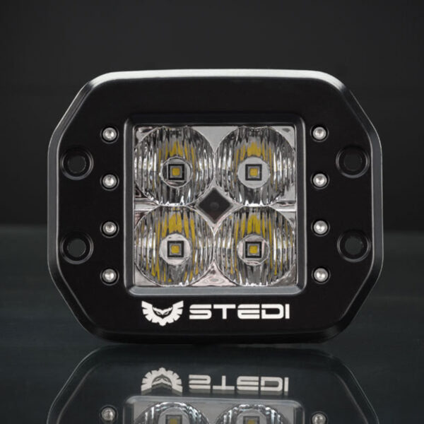 c-4 black edition flush mount led light