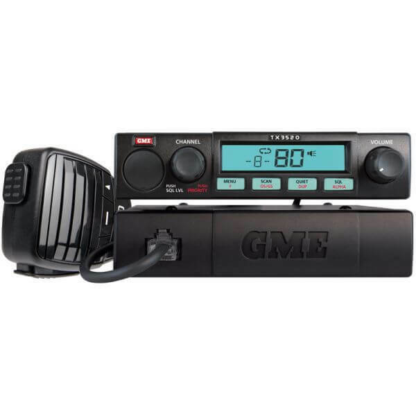 GME TX3520S UHF CB RADIO 5 WATT REMOTE HEAD WITH SCANSUITE