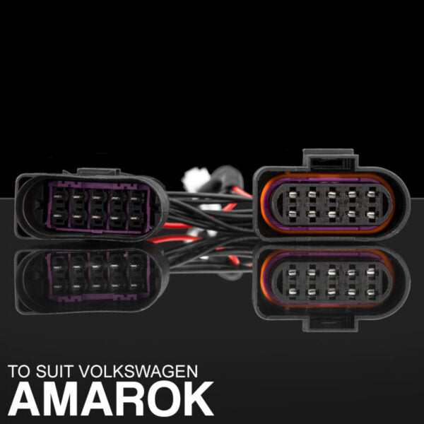 vw amarok headlight piggy back adapter